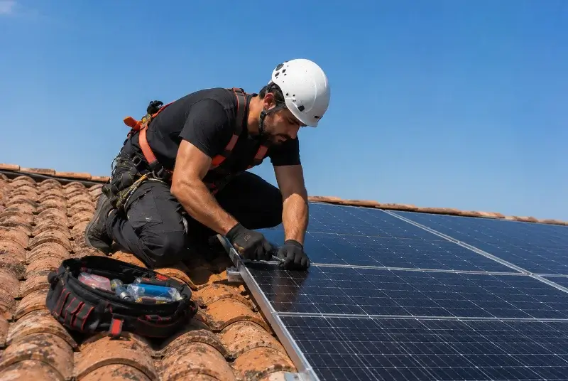 Maintenance et monitoring de panneaux solaires à Bernac